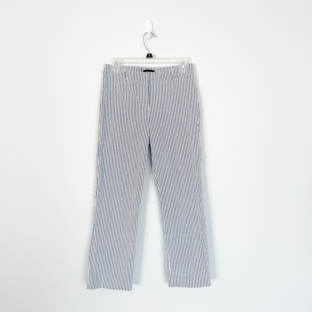 Adrienne Vittadini Blue Seersucker Pants